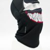 Black balaclava with a graphic of white teeth across the mouth area and a small SUPREMA label on the side